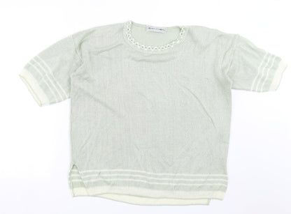 Noughts & Croxxes Womens Green  Knit Pullover Jumper Size L