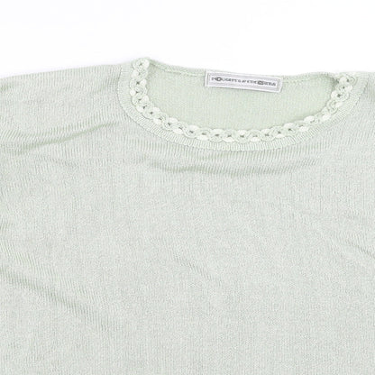 Noughts & Croxxes Womens Green  Knit Pullover Jumper Size L