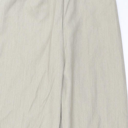 Womens UK Size 14 Preworn Regular Fit  Beige Trousers