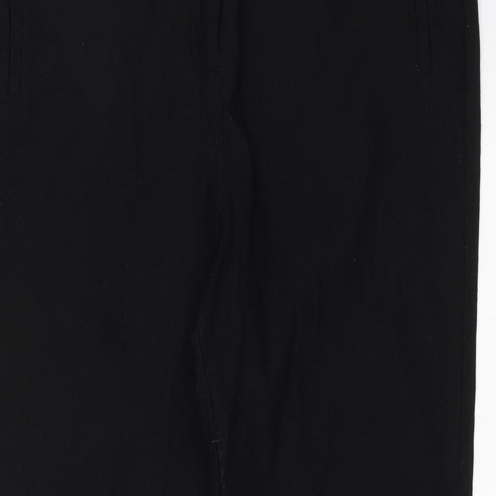 Womens UK Size 34 in Preworn Slim Fit  Black Trousers