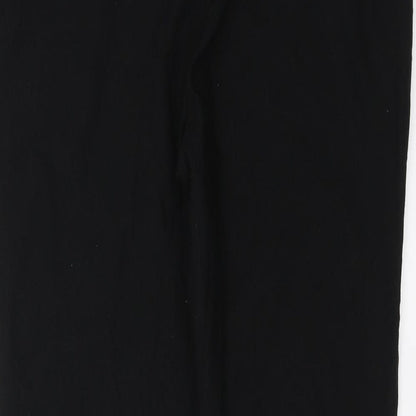 Womens UK Size 34 in Preworn Slim Fit  Black Trousers