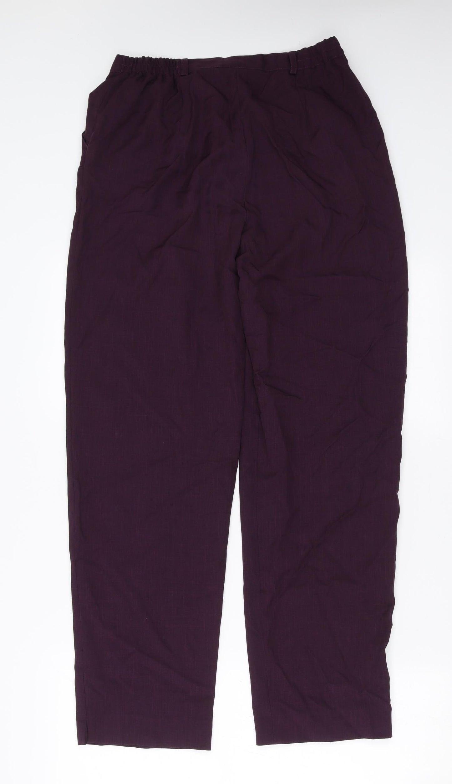 Bonmarché Womens Purple   Trousers  Size 12 L29 in