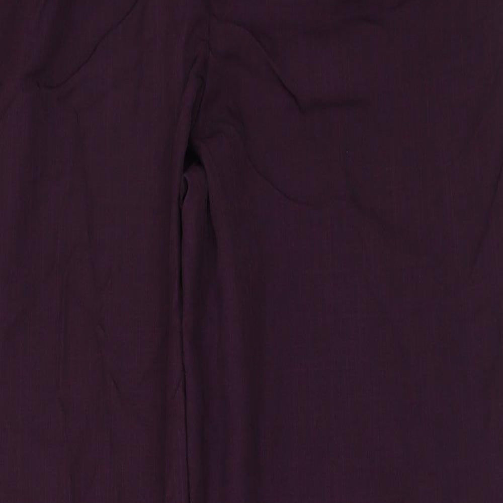 Bonmarché Womens Purple   Trousers  Size 12 L29 in