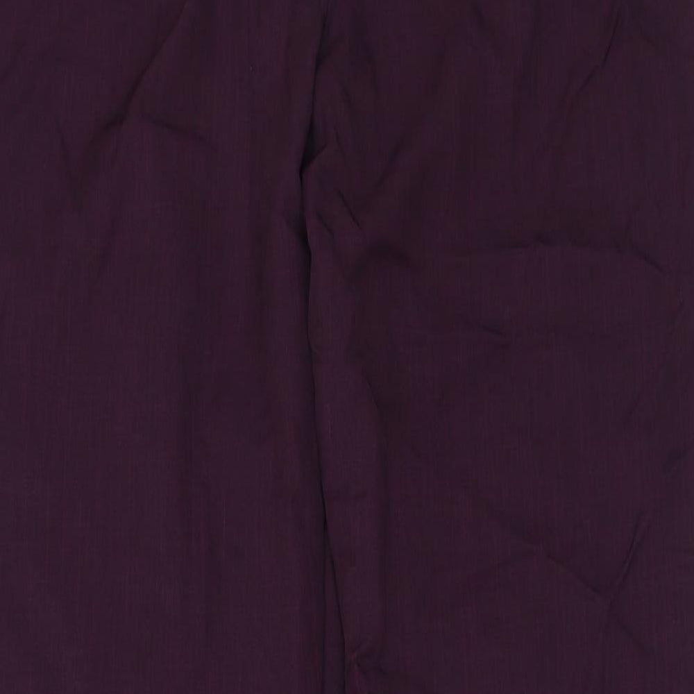 Bonmarché Womens Purple   Trousers  Size 12 L29 in