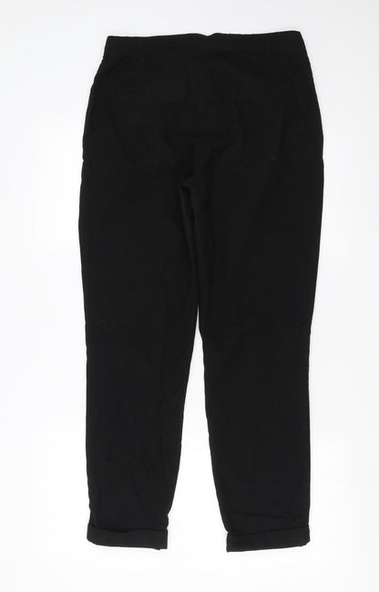 Womens UK Size 12 H&M Regular Fit  Black Trousers