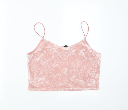 Womens UK Size L Divided by H&M Pink Camisole Blouse