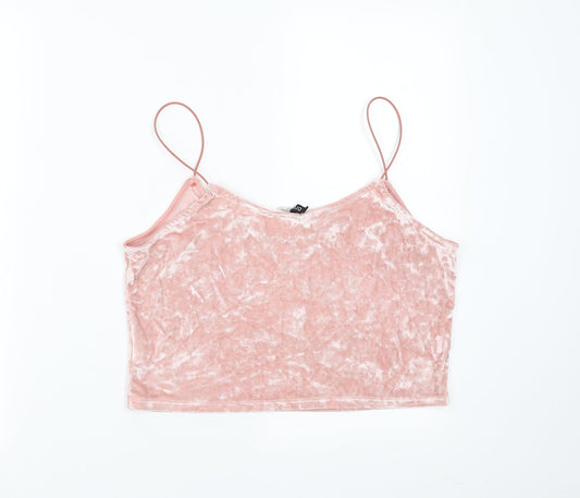 Divided by H&M Womens Pink   Camisole Blouse Size L  - cropped