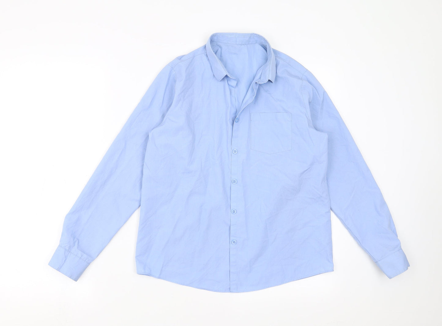 George Girls Blue   Basic Button-Up Size 12-13 Years