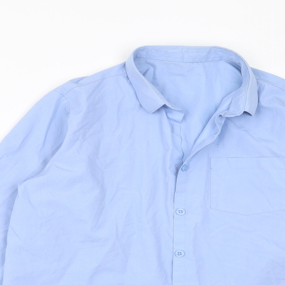 George Girls Blue   Basic Button-Up Size 12-13 Years