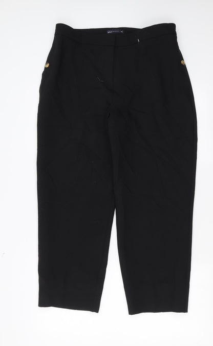 Womens UK Size 14 Marks and Spencer Regular Fit  Black Trousers