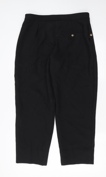 Womens UK Size 14 Marks and Spencer Regular Fit  Black Trousers