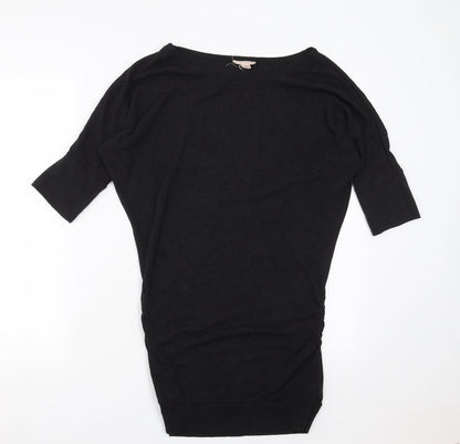 Preworn Womens Black  Knit Pullover Jumper Size S