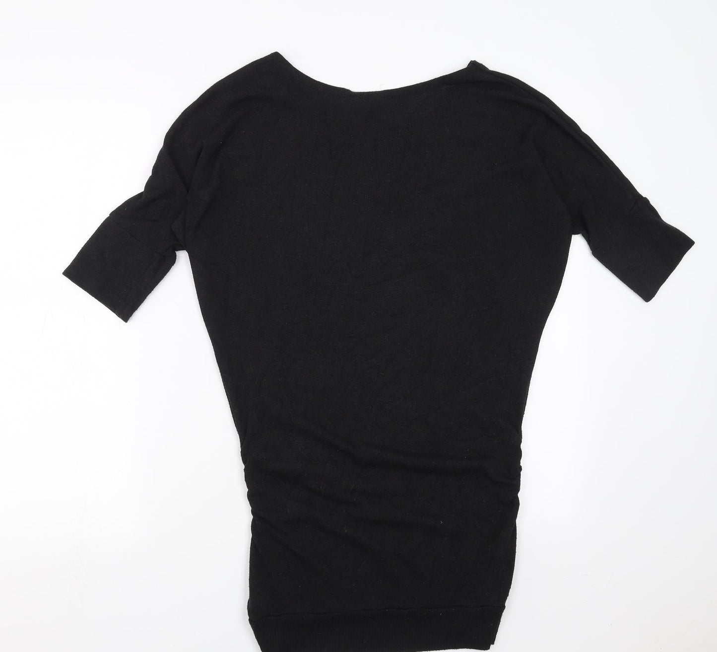 Preworn Womens Black  Knit Pullover Jumper Size S