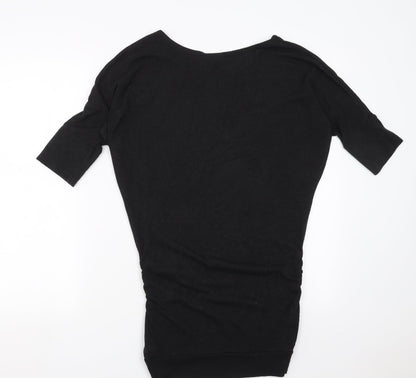 Preworn Womens Black  Knit Pullover Jumper Size S
