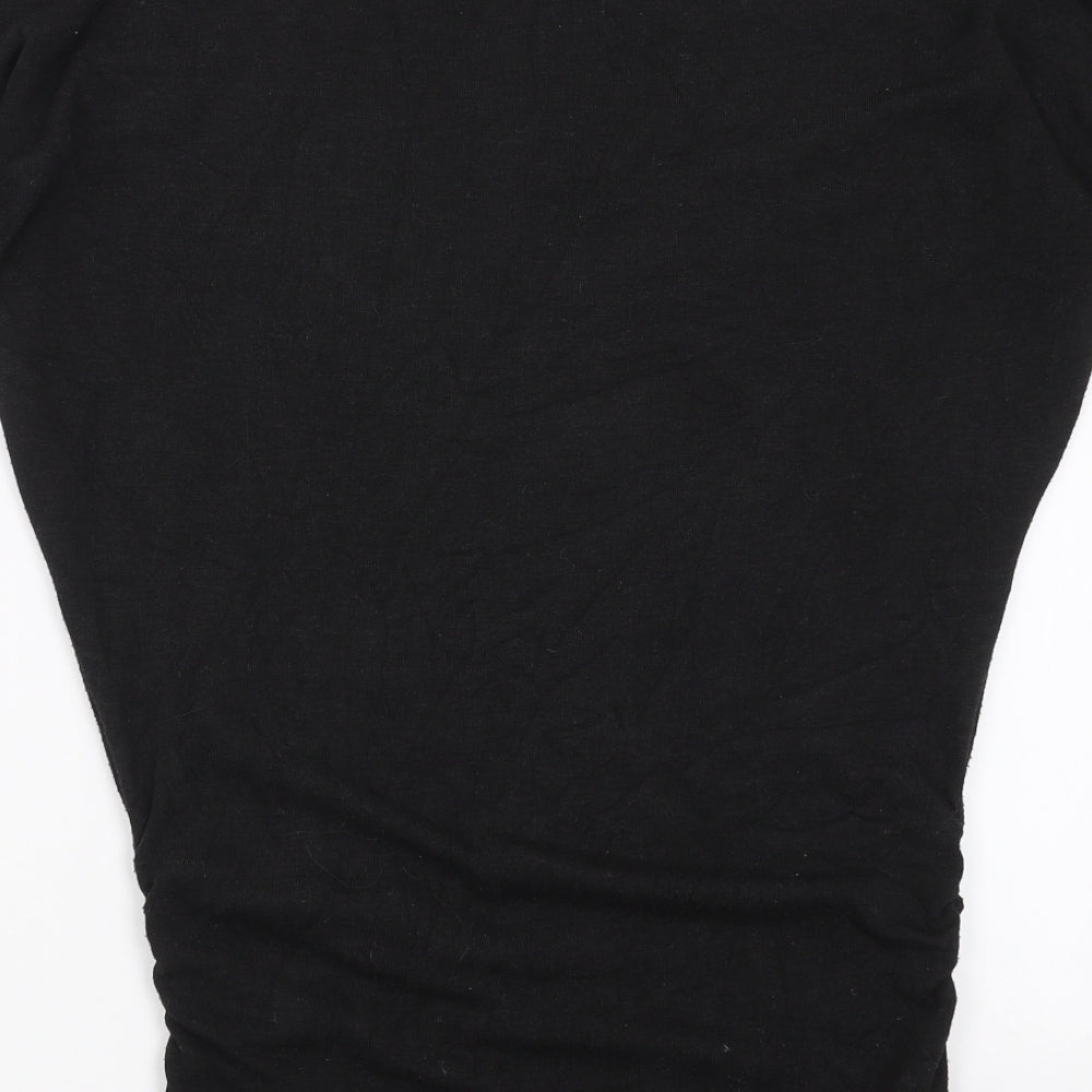 Preworn Womens Black  Knit Pullover Jumper Size S