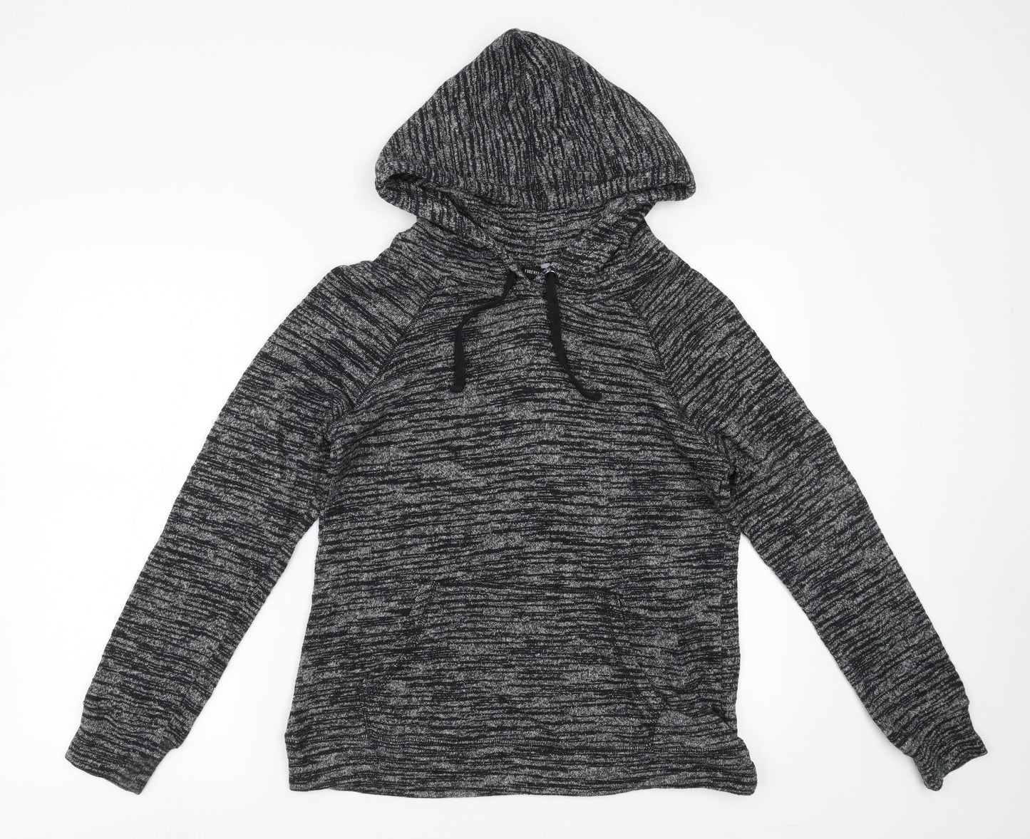 Womens UK Size L FOREVER 21 Grey Pullover Hoodie