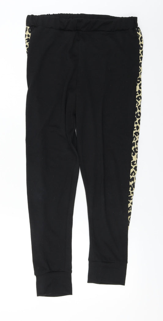 Studio Womens Black   Sweatpants Trousers Size 12 L22 in