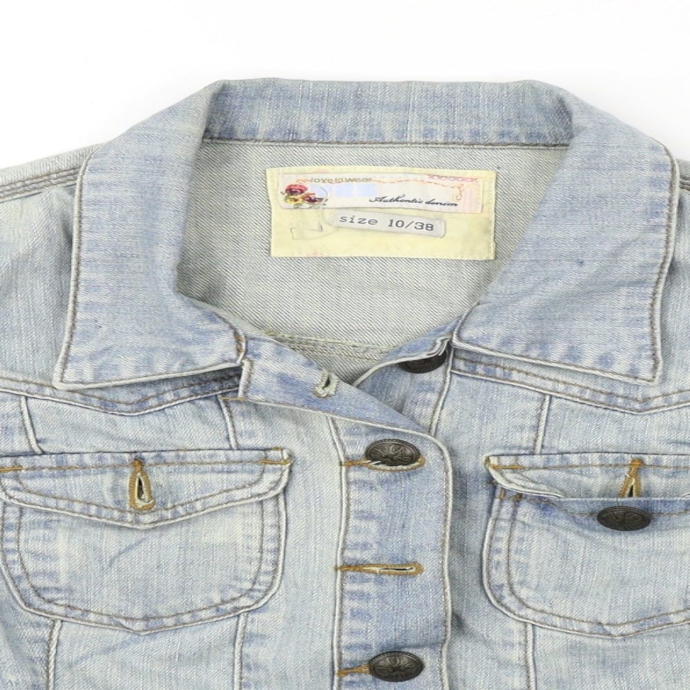 New Look  Womens Blue   Jacket Coat Size 10