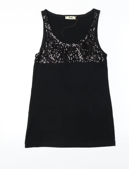 Pineapple  Womens Black   Basic T-Shirt Size XS