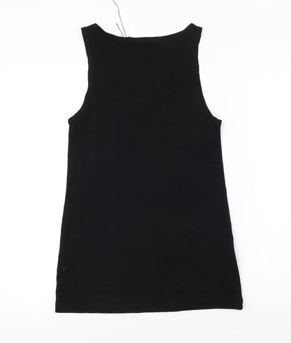 Pineapple  Womens Black   Basic T-Shirt Size XS