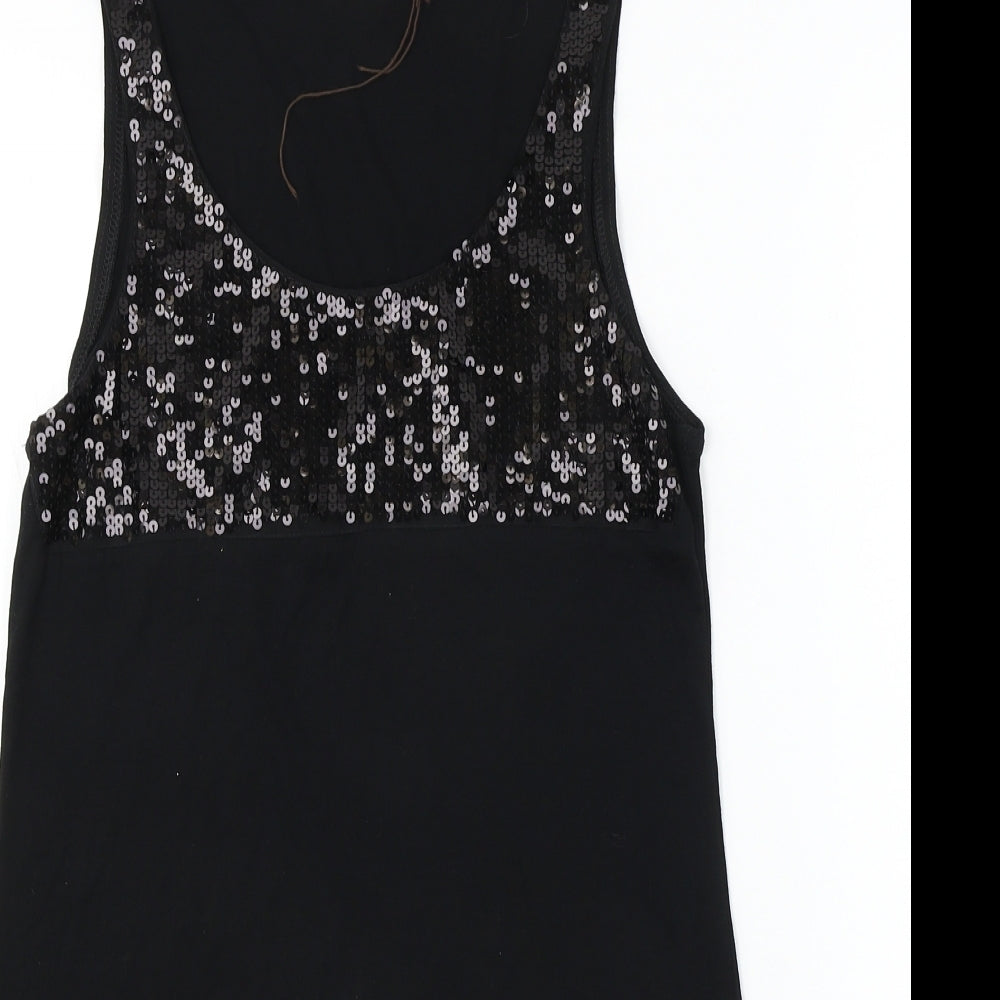 Pineapple  Womens Black   Basic T-Shirt Size XS