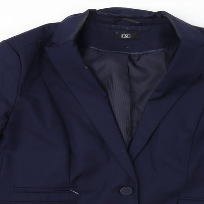 F&F  Womens Blue   Jacket Blazer Size 16