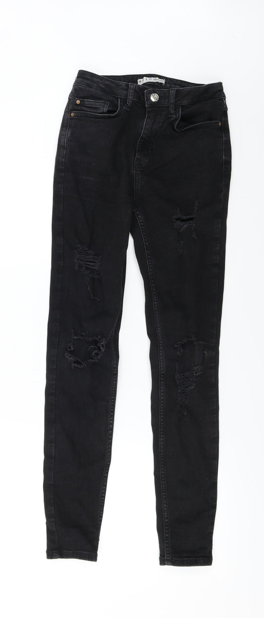 denim co Womens Black   Skinny Jeans Size 10 L27 in
