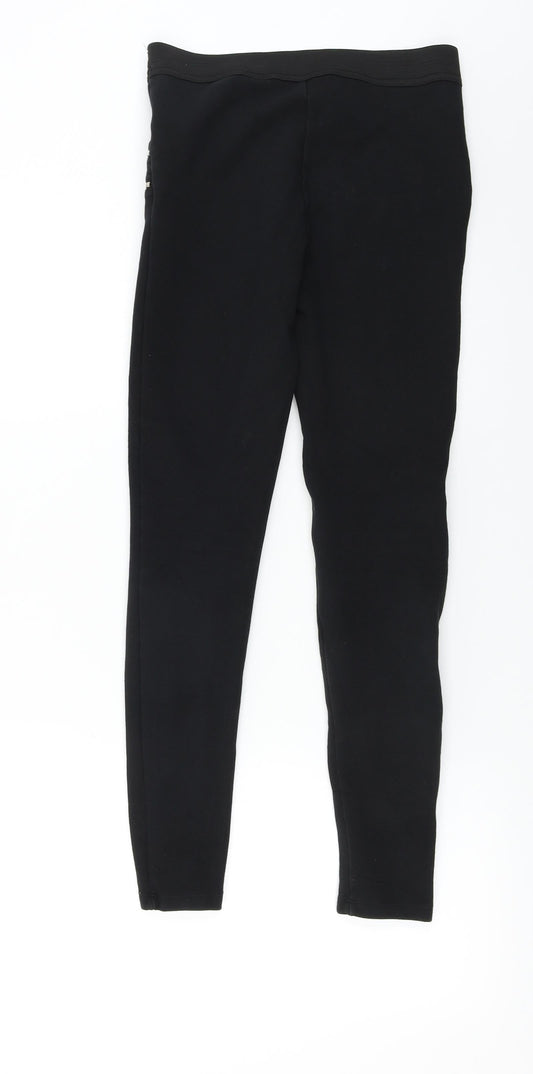 Womens UK Size S H&M Regular Fit  Black Trousers