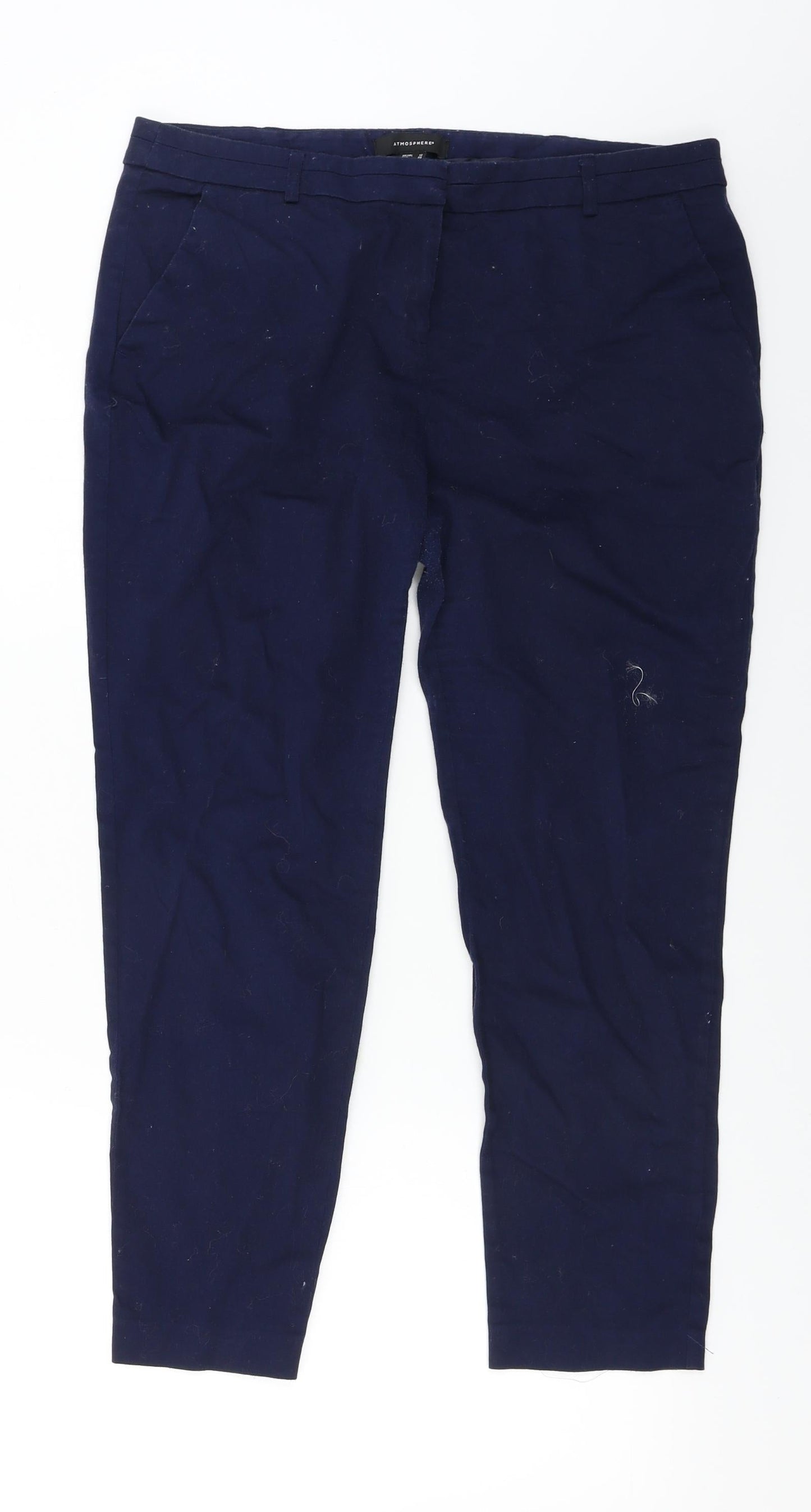 Womens UK Size 12 Atmosphere Regular Fit  Blue Trousers