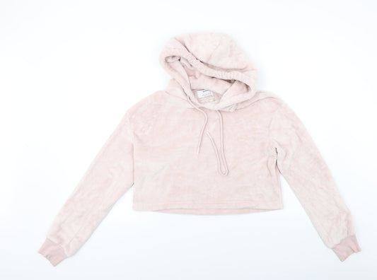 Bershka Womens Pink   Pullover Hoodie Size M