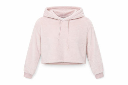 Womens UK Size M Bershka Pink Pullover Hoodie
