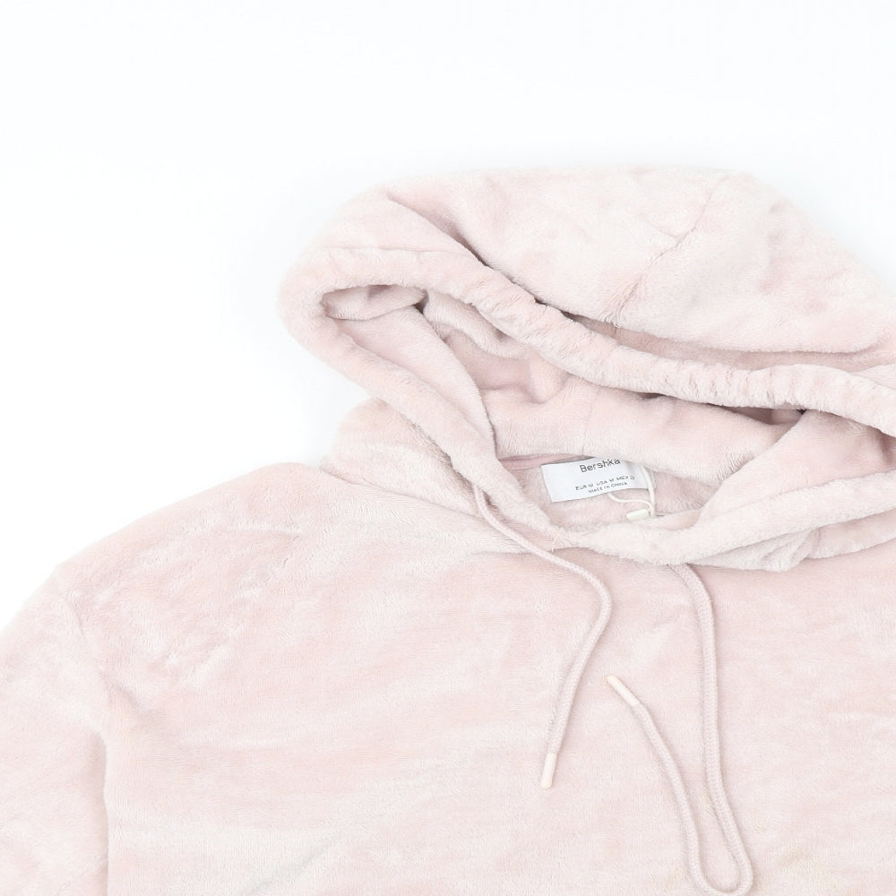 Bershka Womens Pink   Pullover Hoodie Size M