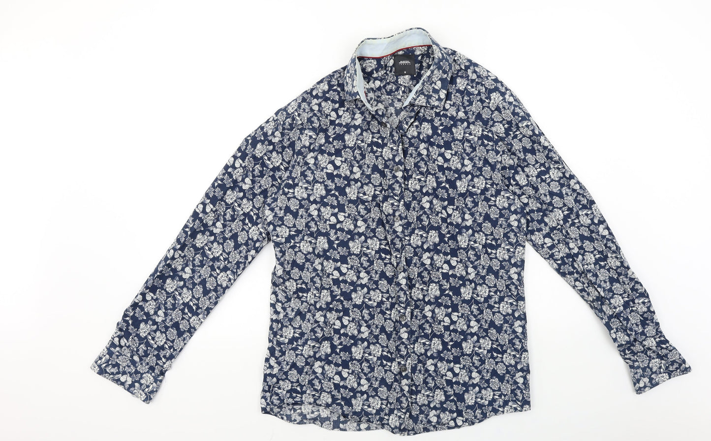 Mens UK Size M Burton Blue  Button-Up Long Sleeve Casual Shirt