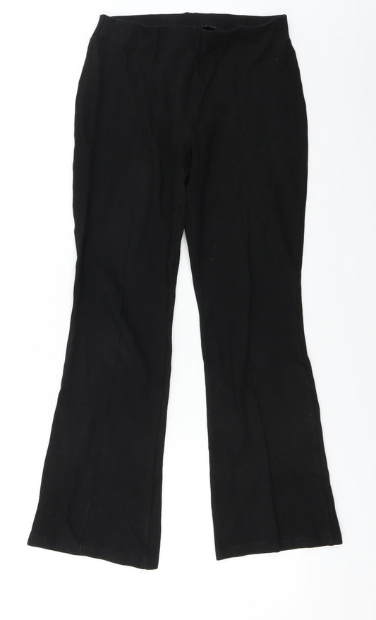Womens UK Size 10 Marks and Spencer Regular Fit  Black Trousers