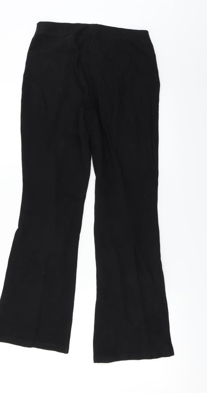 Womens UK Size 10 Marks and Spencer Regular Fit  Black Trousers