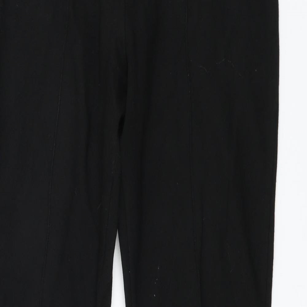 Womens UK Size 10 Marks and Spencer Regular Fit  Black Trousers