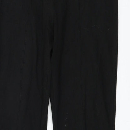 Womens UK Size 10 Marks and Spencer Regular Fit  Black Trousers