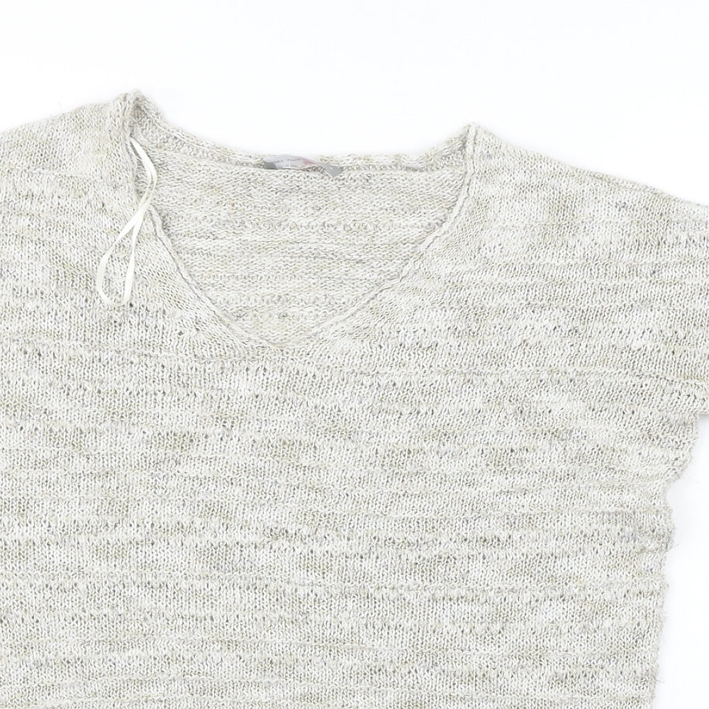 Womens UK Size M Marks and Spencer Beige Pullover Jumper