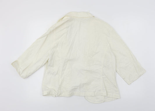 Classic  Womens Silver   Jacket Coat Size 18