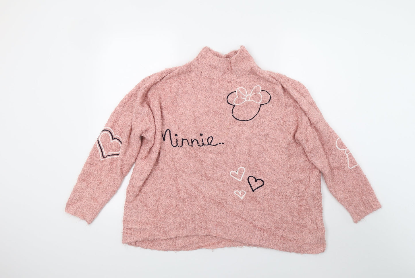 Primark Womens Pink  Knit Pullover Jumper Size 14  - Minnie