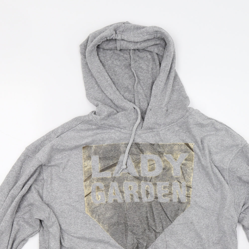 Topshop Womens Grey   Pullover Hoodie Size 8  - Lady Garden