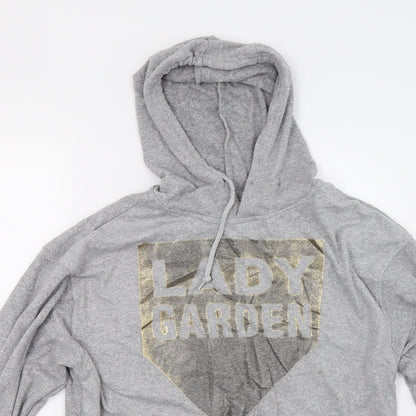 Topshop Womens Grey   Pullover Hoodie Size 8  - Lady Garden