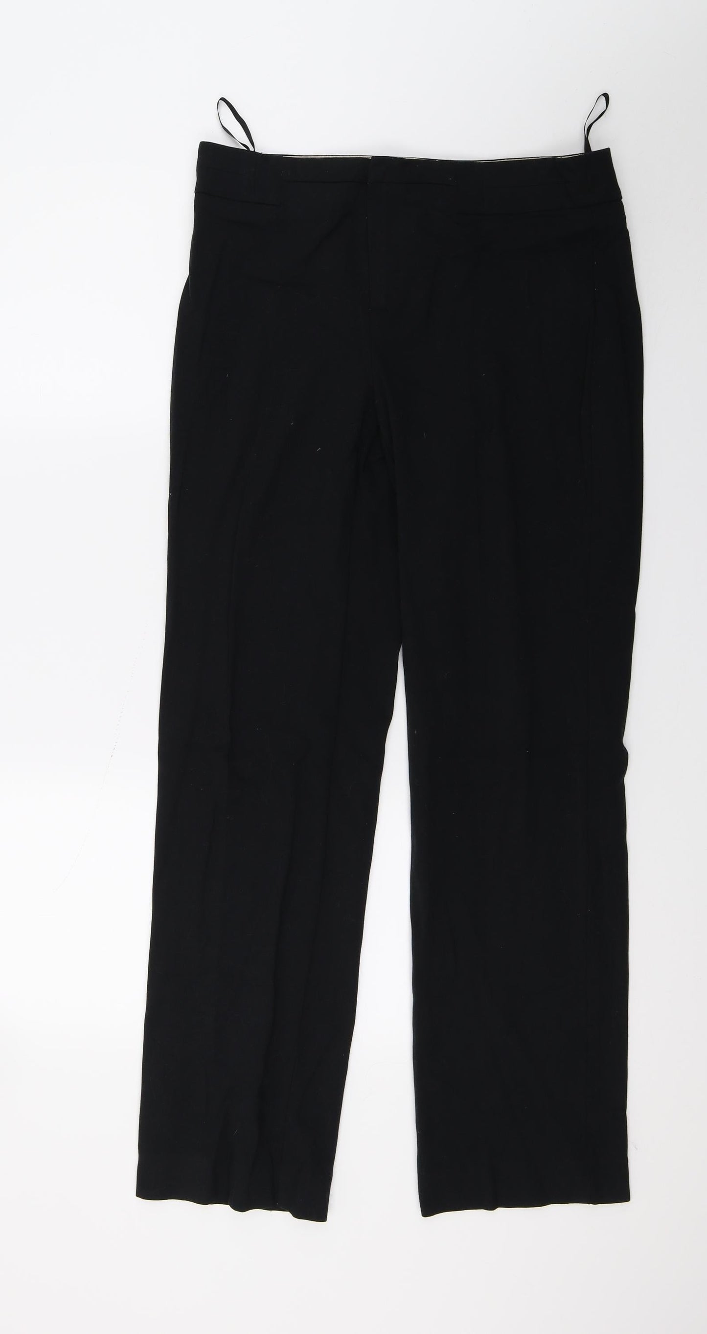 Womens UK Size 10 Marks and Spencer Regular Fit  Black Trousers