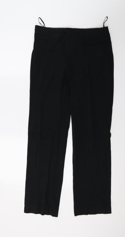 Womens UK Size 10 Marks and Spencer Regular Fit  Black Trousers