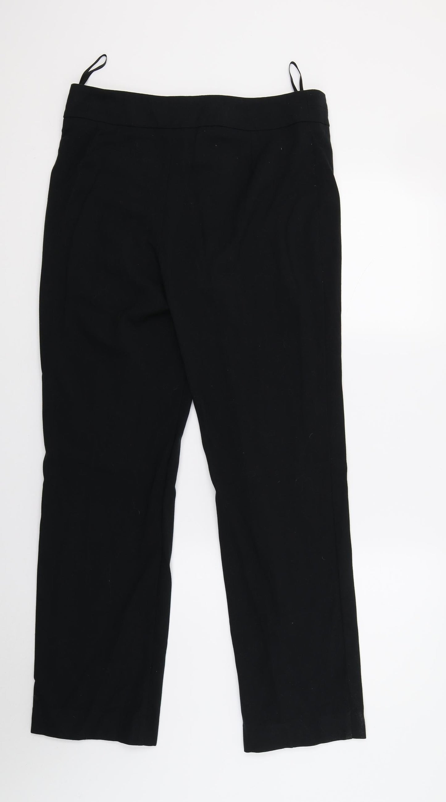 Womens UK Size 10 Marks and Spencer Regular Fit  Black Trousers