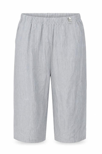 Womens UK Size L Preworn Regular Fit Cropped Grey Trousers