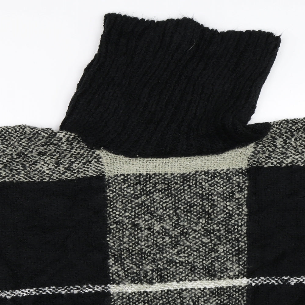 Womens UK Size One Size Preworn Black Cape Jumper