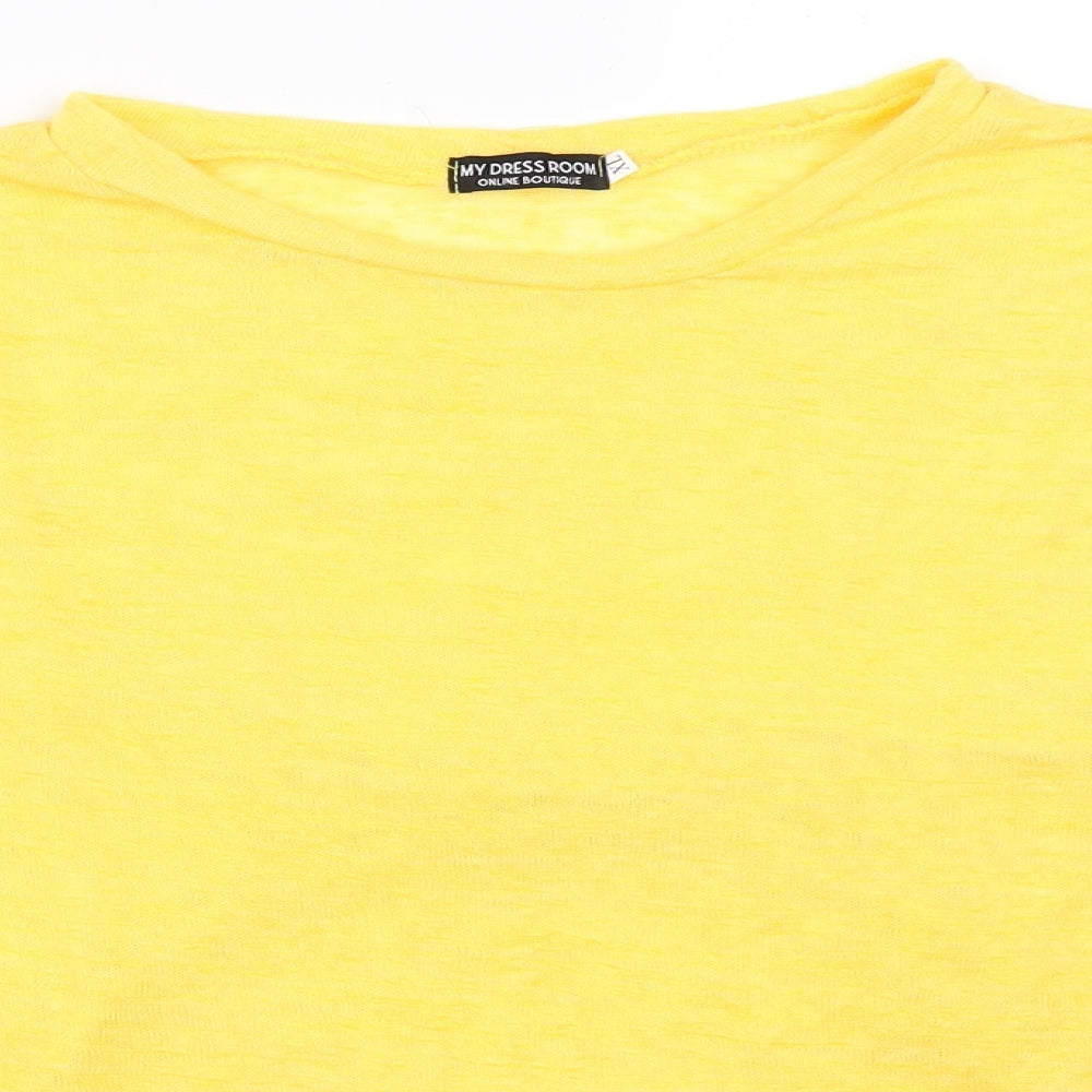 My Dress Room Womens Yellow   Pullover Jumper Size XL