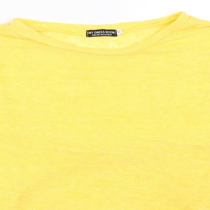 My Dress Room Womens Yellow   Pullover Jumper Size XL