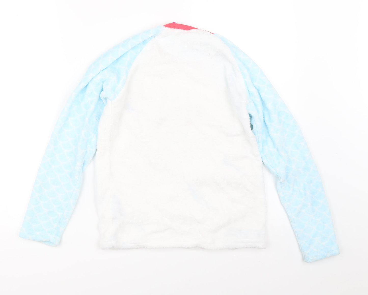 Disney Girls White Solid  Top Pyjama Top Size 10-11 Years  - The Little Mermaid